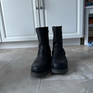 Men’s Harley Davidson Black Leather Motorcycle Boots